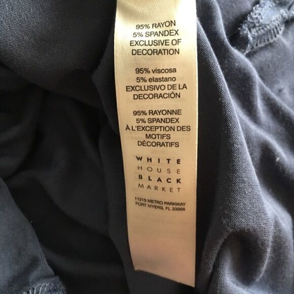 WHBM Blue Layered Long Sleeve Top - Picture 7 of 8